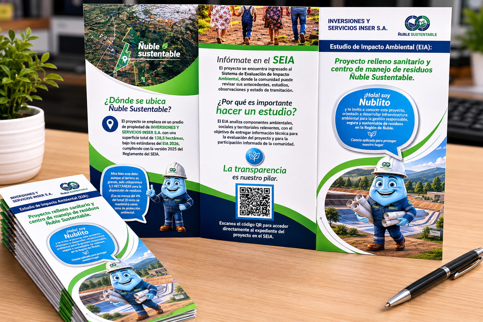 Dípticos y trípticos impresos para empresas, clínicas y eventos